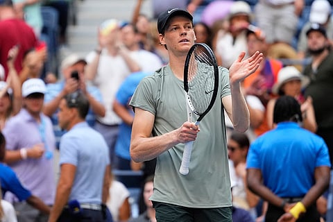 US Open 2024: Jannik Sinner waves to fans after defeating Mackenzie McDonald